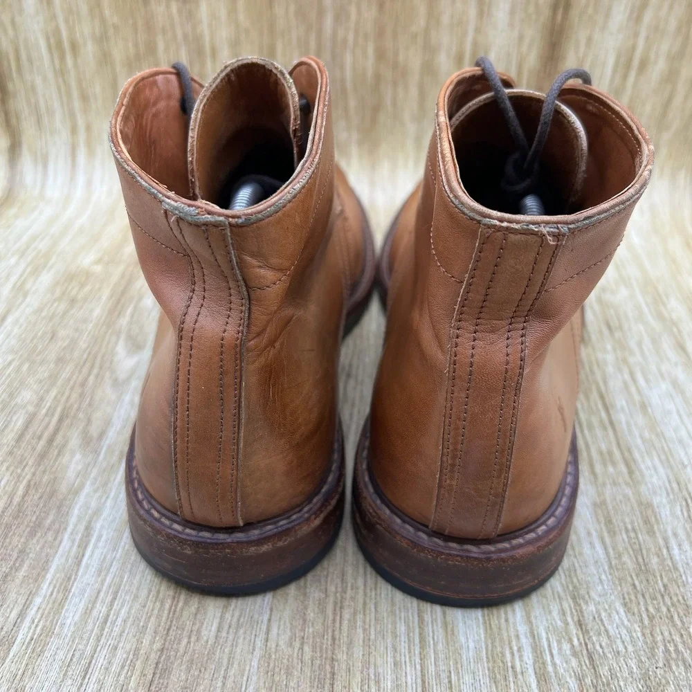 Frye Murray Chukka Boots Men's Size 10.5 Cognac Leather Lace Up 3480268-COG
